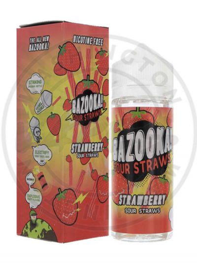 Bazooka Strawberry Sour Straws 100ml